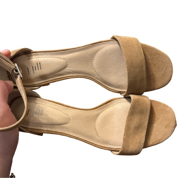 J.Jill Suede Ankle Strap Block Heel Sandals – Tan – Size 7.5 - Picture 4 of 7